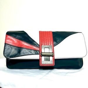 Seven for All Mankind leather clutch bag